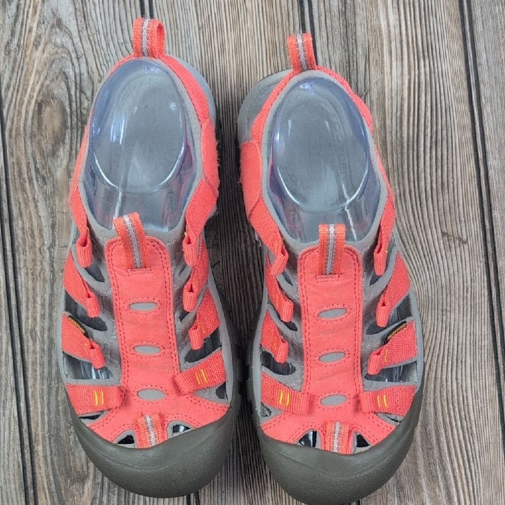 KEEN Whisper Waterproof Adventure Sandals - Coral/Pink Sz 8 No Laces - Picture 3 of 12